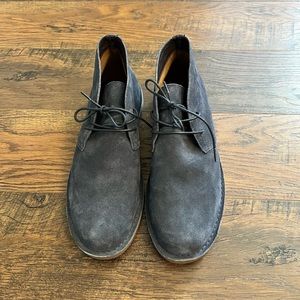 Navy Blue suede J Crew Mens Dress shoes. Mens size 11.